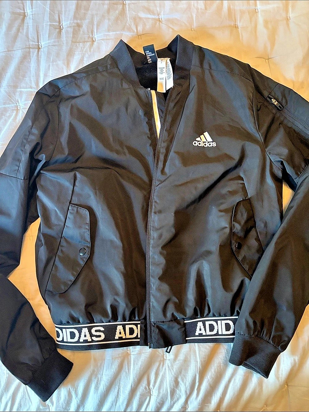 adidas women’s  Black Bomber Jacket Size small